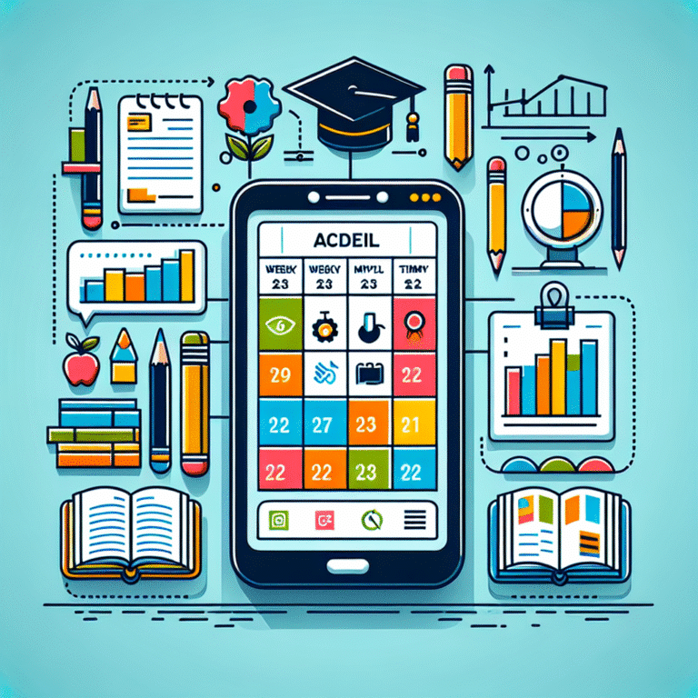 mobile apps for weekly and monthly academic planning