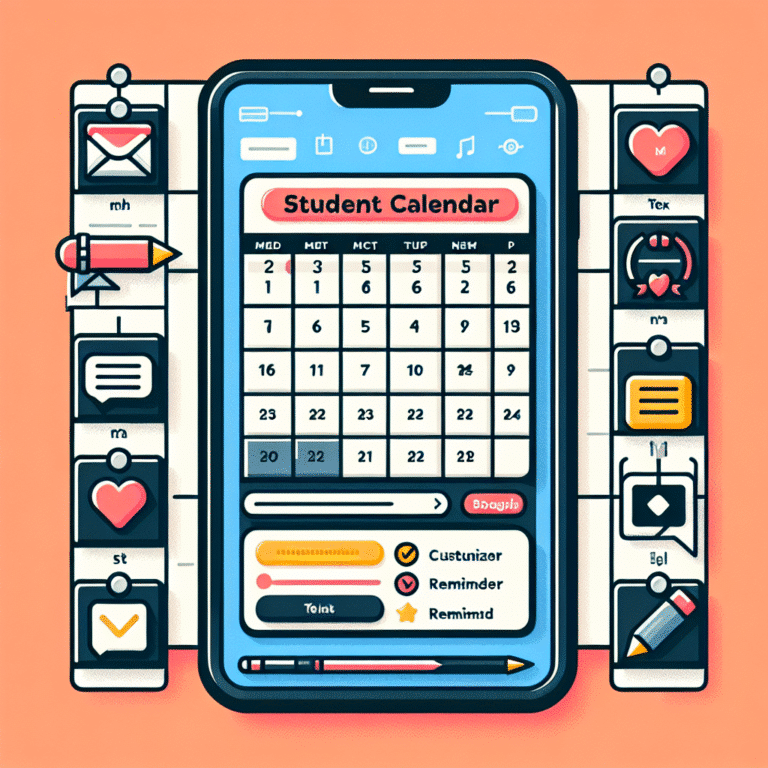 student calendar apps featuring customizable reminders